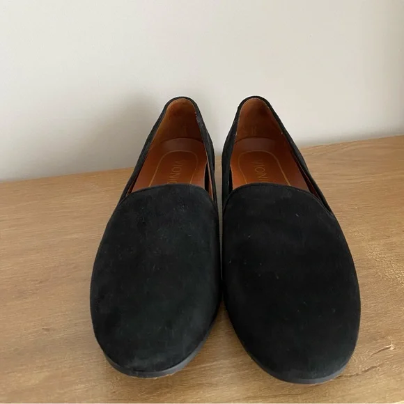 Vionic Willa Black Suede Women's Slip-On Loafers - Picture 3 of 8